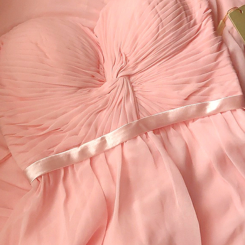 Chica's Chiffon Strapless Full Length Dress. Size S - Picture 2 of 13